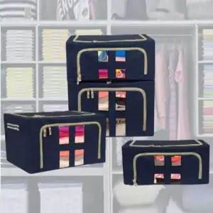 접이식 리빙박스 의류 이불 수납 정리함 보관함 66L