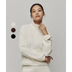 MUSINSA STANDARD SPORTS 벨보아 골지 하프집 롱슬리브 우먼 (3color) 108677