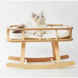 안락의자 흔들침대 해먹 고양이 강아지침대 원목