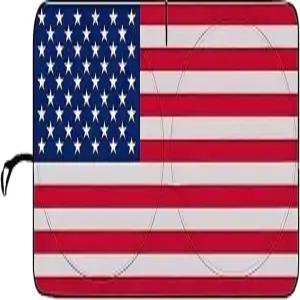 아메리칸 플래그 자동차 윈드실드 선쉐이드 SUV 트럭용 접이식 전면 유리창 실내 자외선 차단 커버 및