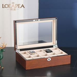 LOEAPEA 손목 시계 거치대 케이스 보관함 박스 와인더 수납함 외치 D형