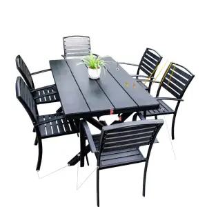 전원주택 접이식 야외 대형 대가족 바베큐 루프탑 방수 의자 세트 테이블 테라스 이동식 카페