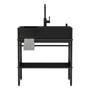 싱크대 블랙 스텐 발코니 원룸 모던 탕비실 카페 미니