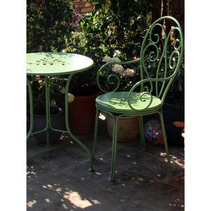 Funcozy 프로방스 철제 테라스 야외테이블세트 마당 티타임 안뜰