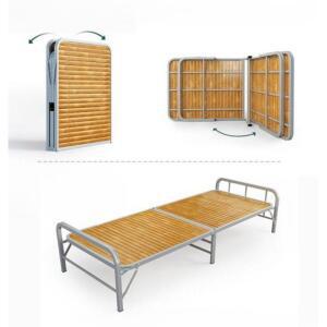 대나무 평상 접이식 소형 싱글 베란다 테이블 야외 침대 낮잠 실내