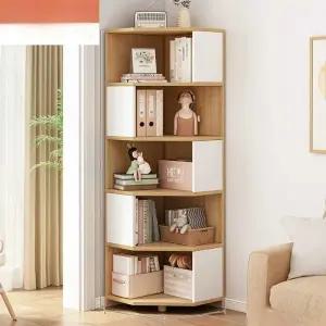코너 책장 서재 거실 책꽂이 원목 틈새 선반 수납