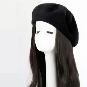 여성 베레모 모자형 찍찍이 탈부착 자연 스러운 컬러 웨이브