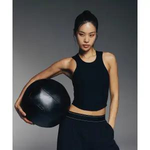 MUSINSA STANDARD SPORTS [진유나 PICK]골지 슬림핏 슬리브리스 우먼 (2color) 108186