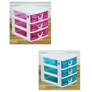 니드코 미니 서랍장 3단 미니서랍장 플라스틱서랍장 책상서랍장 화장대서랍장 소품서랍장