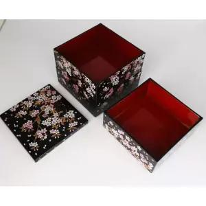 찬합 용기 고급 일본 나무 일본찬합 소풍 3단 도시락통 일식