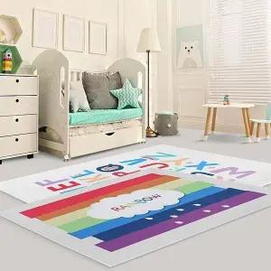 [골드스마일]러그 카페트매트 극세사겨울 무지개 방 거실 디자인 거실카페트