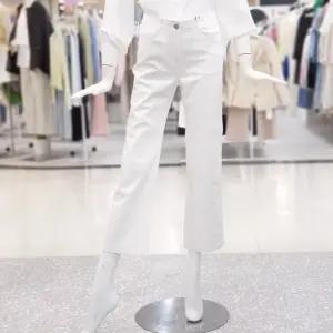 [ab.f.z]쿨 스판 속밴딩 9부 화이트 팬츠 출근룩 FSPNA2P32E
