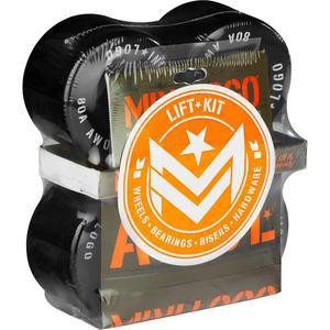 ML 베어링이 있는 미니 로고 트 키트, 0.1인치 라이저 패드, 1인치 하드웨어, 59mm x 80A 블랙 AWOL