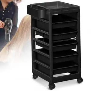 [에이치플러스몰]뷰티 다용도 헤어살롱 카트 트롤리 미용실 서랍형 수납 이동식