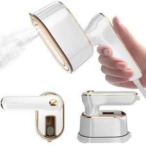 여행용 스티머 다리미 미니 - 휴대용 다림질 기계 여행 소형 대학 기숙사 필수품 흰색