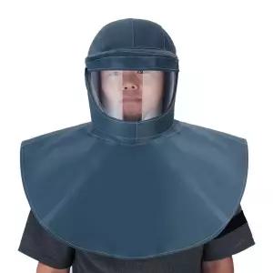 상반신 후드 산및알칼리내성 샌드블라스팅캡 내화학성 전신