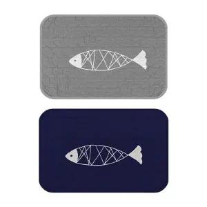 스칸디피쉬퀼트 면발매트 욕실 타월 다용도매트 미니 씽크대매트