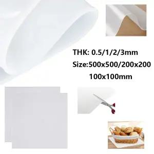 고온 저항 실리콘 고무 시트 흰색 투명 매트 켓 0.5mm 1mm 2mm 3mm 특이한 냄새 없음 수지 패드