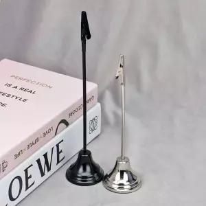 메탈 메모꽂이 2개 골드 명함 꽂이 가격표 실버 세트