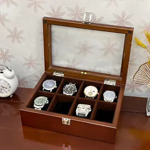 시계보관함 거치대 손목시계 케이스 8구 브라운