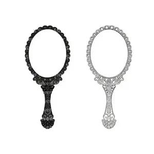 [하프클럽/]클래식 타원 손거울 대 1개 휴대용손거울 미니거울