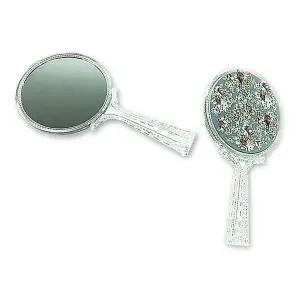 [하프클럽/]엔틱 로즈 원형 손거울 1개 휴대용손거울 미니거울