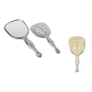 [하프클럽/]클래식 공주 타원 손거울 1개 휴대용손거울 미니거울