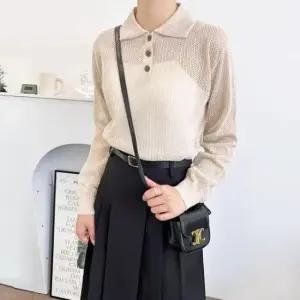 [JED] 가을 여자니트 스웨터 신상 카라넥 롱니트 봄 대학생