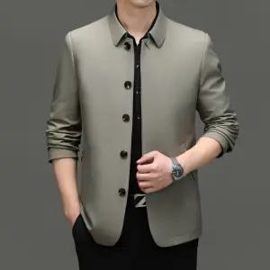 하프 캐주얼 봄가을 남성코트 칼라 아이템 트렌디 트렌치 HT3