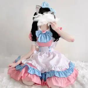 [콩심팥심]TBZ 교복몰 스카이핑크 메이드복 교복 컨셉의상 졸업사진