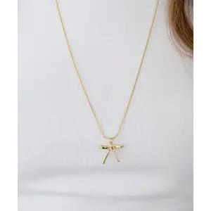 매장정품 HAS HDM019 Long bow ribbon necklace