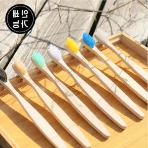 제로웨이스트 대나무 칫솔 미세모 부드러운 나무 세트 자연주의