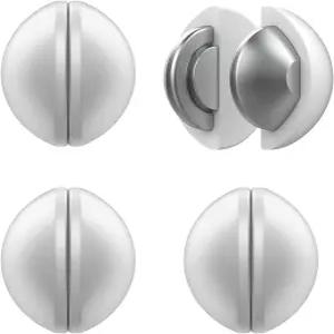 샤워 커튼 무게 4팩 마그네틱 실리콘 랩 헤비 듀티 라이너 클립 추가 드레이퍼 식탁보 깃발 - 화이트