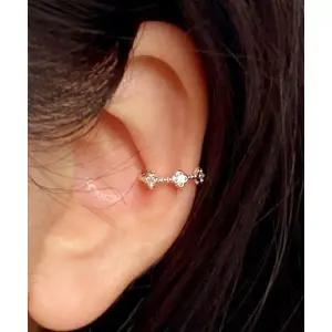 매장정품 47BAG 925실버 이어커프 동백꽃 링 귀찌 귀걸이 카멜리아/ Camelia