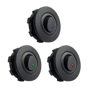 스위치릴레이 ONOFF 라운드 로커 토글 LED 스위치 3 핀 12V 20A 차량용 대시 보트 트럭 푸시 버튼