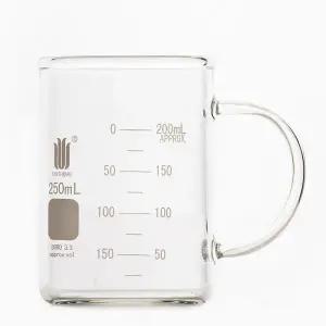 SYNTHWARE 손잡이가 있는 유리 비커 이중 눈금 표시 붕규산 유리 B19