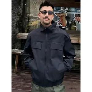 남자 빈티지 봄 가을 아이템 파일럿 점퍼 차이나 기능 재킷류 프리미엄 코트 상의 트렌디 바람막이 HT3