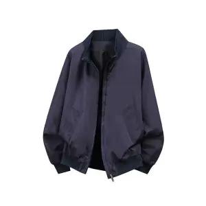 남사친 가을 캐주얼 점퍼 코트 솔리드 반카라 아이템 바람막이 상의 트렌디 남녀 HT3