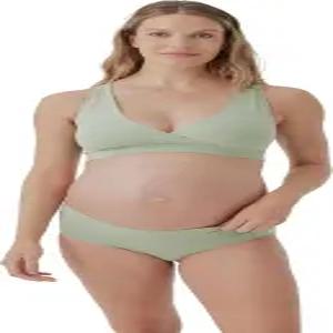 Pact 여성용 코튼 임부용 힙스터 속옷 임신·출산용 접이식 디자인 4팩