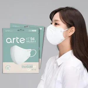 아르떼 새부리형 마스크 KF94 100매 화이트 개별포장