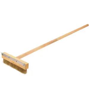 피자 오븐 브러쉬 손잡이 청소솔 베이킹 장대 도구 화덕