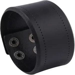 남성용 유파인 가죽 커프 팔찌 여성용 와이드 소가죽 조절 손목밴드 핸드메이드 레트로 스타일