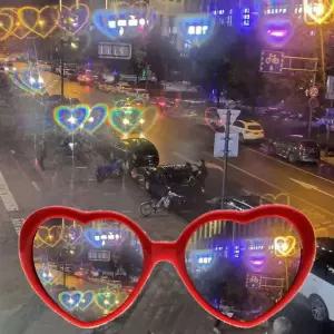 bns 하트 썬글라스 불빛이 하트로 보이는 안경 신기한 특이한 인싸템 하트선글라스 WFLIR4G