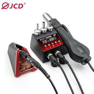JCD 8898Pro 2 in 1 납땜 스테이션 디지털 디스플레이 용접 재 작업 벽걸이 형 전화 BGA SMD PCB IC 수리