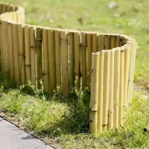 낮은 대나무 울타리 담장 조경 정원 편안한 미니쇼파 펜스 텃밭