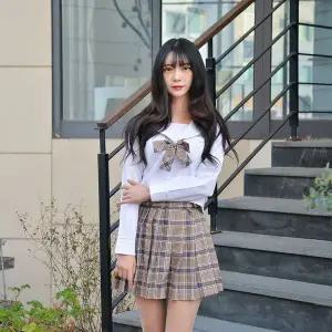 TBZ 교복몰 티라미수 마카롱 체크 여고생 세라복 (긴팔)