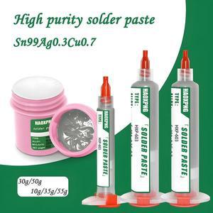 HXP 무세척 납땜 페이스트 고온 플럭스 LED Sn99Ag0.3Cu0.7 SMD 수리용 주석 PCB IC