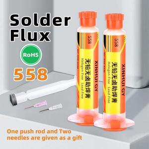 558 바늘 - 튜브 로진 기반 무연 무세척 솔더 페이스트, 휴대폰 보드 수리, 재작업, 부품 분해에 사용됨
