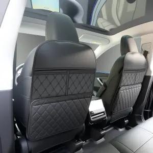 2팩 킥 매트 뒷좌석 보호대 발 카시트용 자동차 정리대 포함 앞좌석 커버 - 먼지 및 흠집 방지