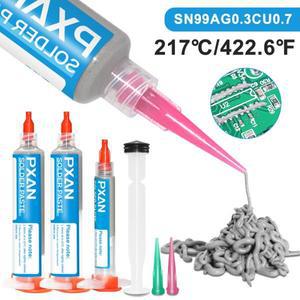 Sn99Ag0.3Cu0.7 10g35g55g 무연 솔더 페이스트 217 ° SMD/BGA/SMT/IC/LED/PCB 수리용 C 노클린 고온